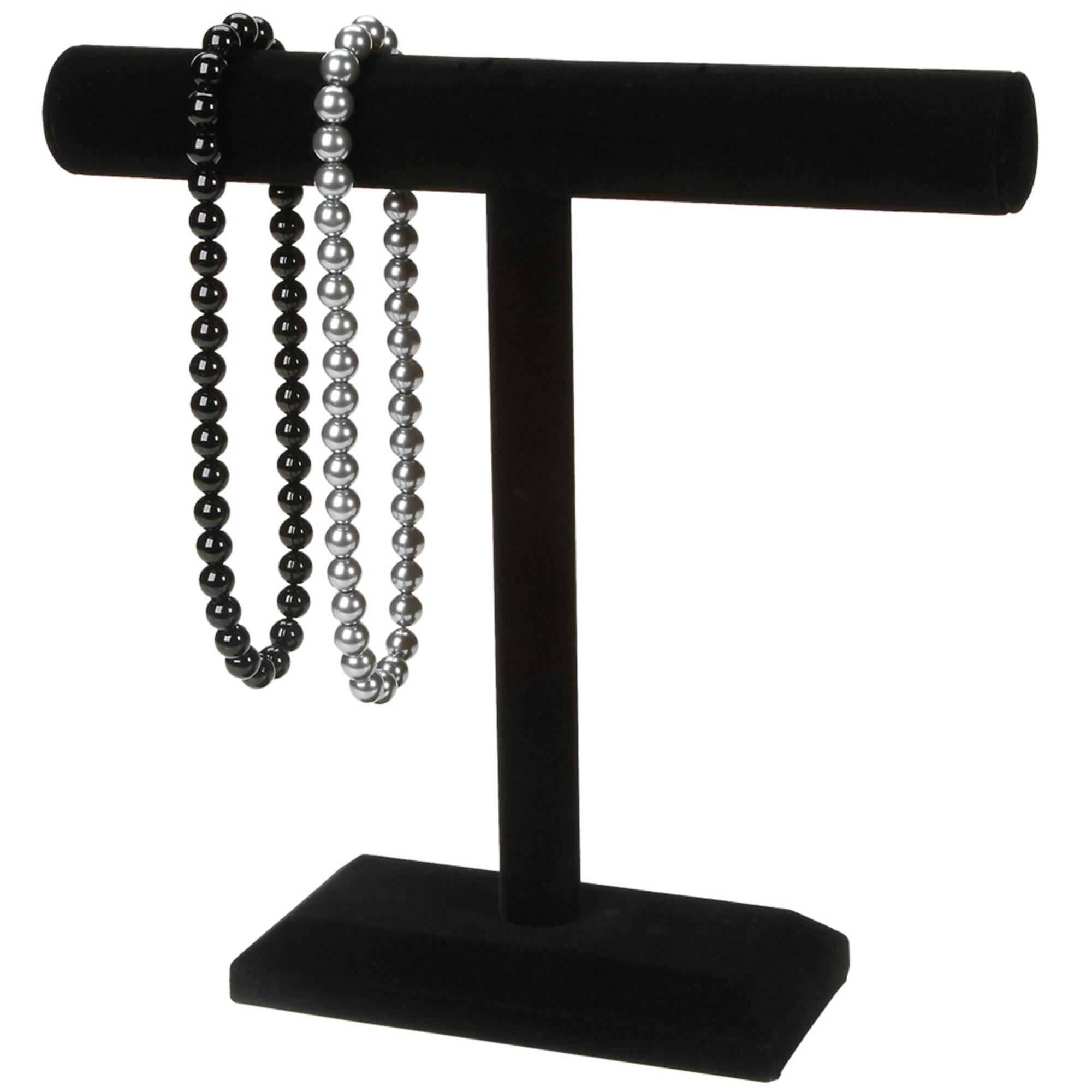 12" Black Velvet Single Bar Jewelry Stand by Bead Landing™